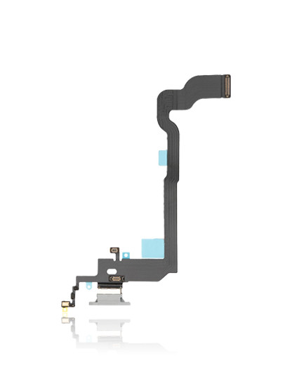 Charging Port Flex Cable For IPhone X (Silver) Front