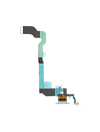 Charging Port Flex Cable For IPhone X (Silver) back